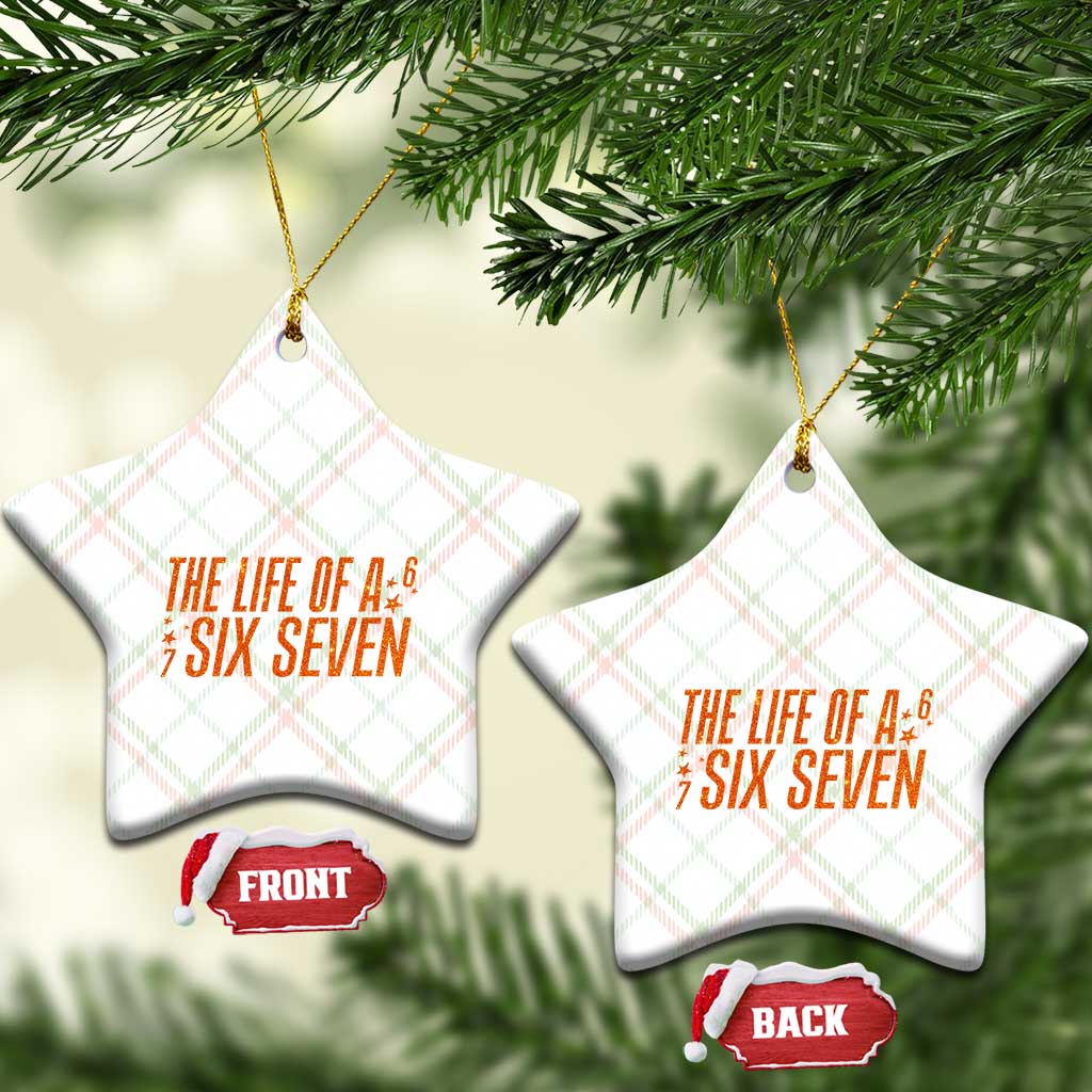 67 Six Seven Meme Ceramic Ornament TS14 Print Your Wear
