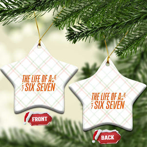 67 Six Seven Meme Ceramic Ornament TS14 Print Your Wear