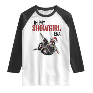 Funny Raccoon Christmas Raglan Shirt In My Costume Era TS14 White Black Print Your Wear
