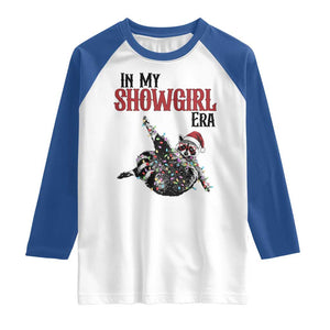 Funny Raccoon Christmas Raglan Shirt In My Costume Era TS14 White Royal Print Your Wear