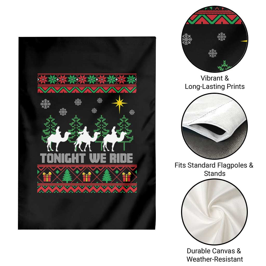 Tonight We Ride Garden Flag Three Wise Men Nativity Scene Christmas TS14 Print Your Wear