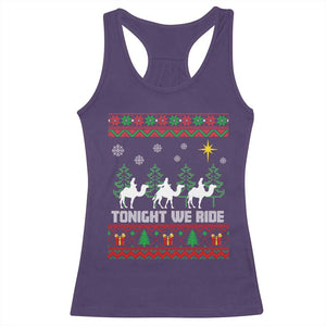 Tonight We Ride Racerback Tank Top Three Wise Men Nativity Scene Christmas TS14 Purple Print Your Wear