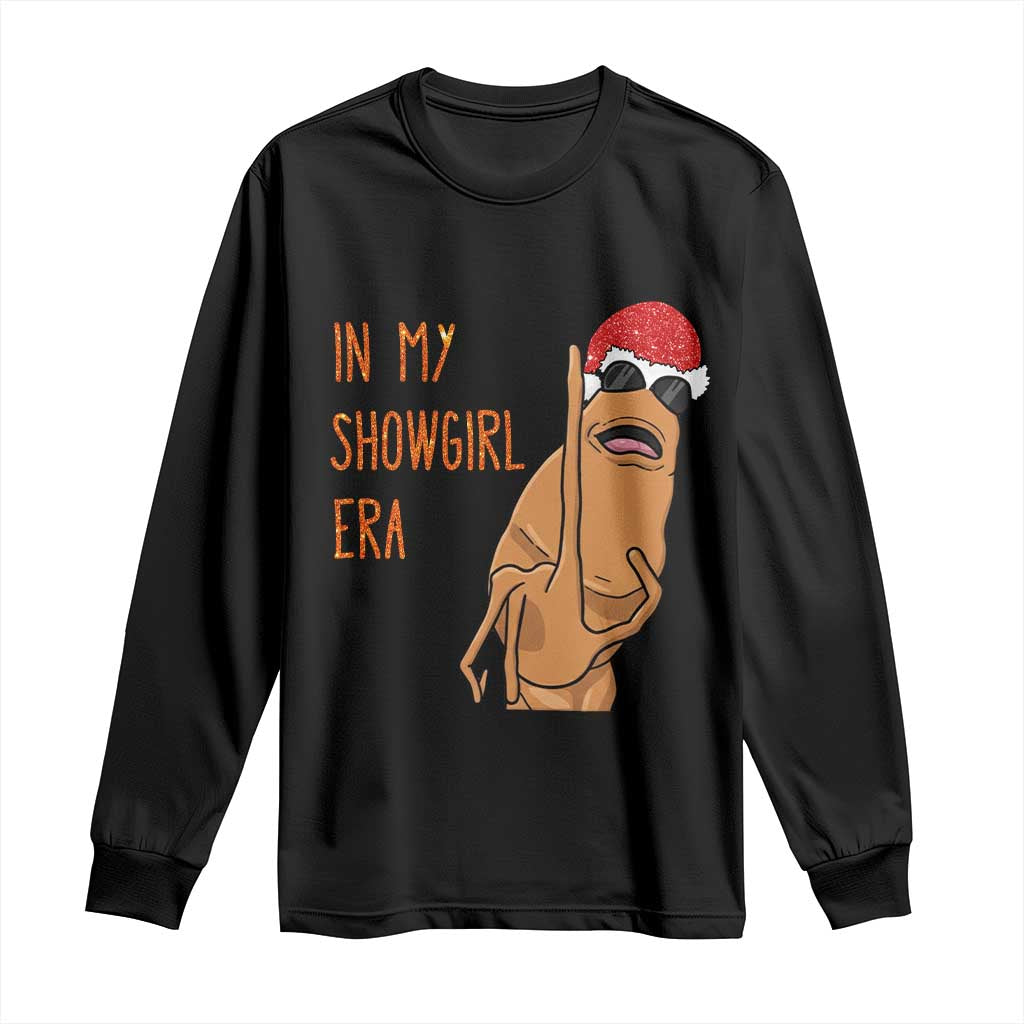 Marcus The Worm Christmas Meme Long Sleeve Shirt In My Costume Era TS14 Black Print Your Wear
