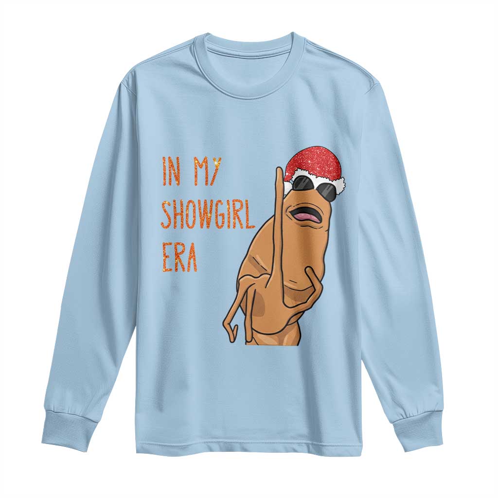 Marcus The Worm Christmas Meme Long Sleeve Shirt In My Costume Era TS14 Light Blue Print Your Wear