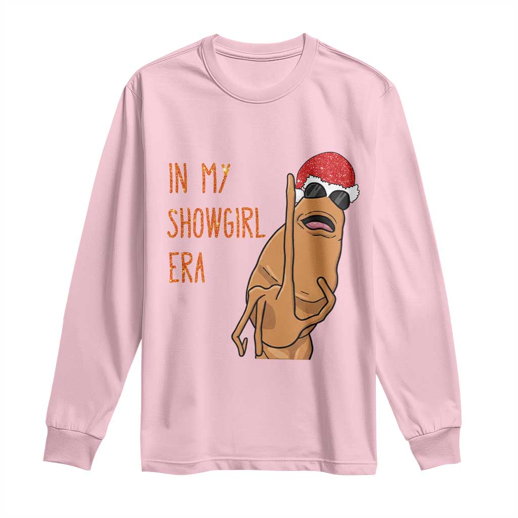 Marcus The Worm Christmas Meme Long Sleeve Shirt In My Costume Era TS14 Light Pink Print Your Wear