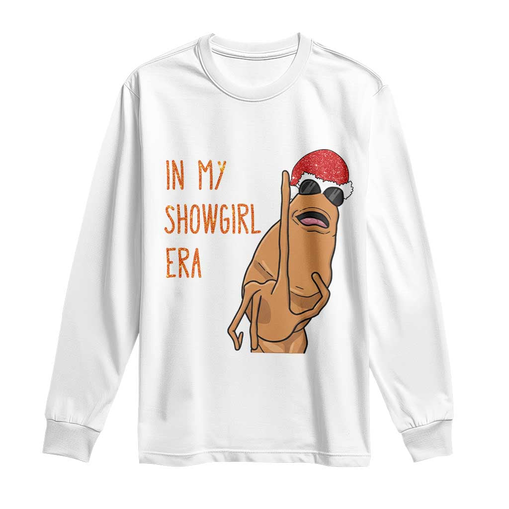 Marcus The Worm Christmas Meme Long Sleeve Shirt In My Costume Era TS14 White Print Your Wear