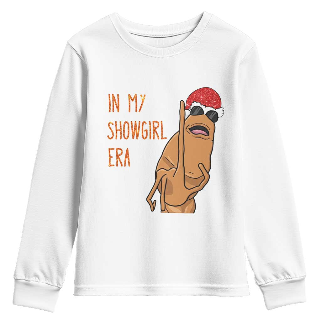 Marcus The Worm Christmas Meme Youth Sweatshirt In My Costume Era TS14 White Print Your Wear