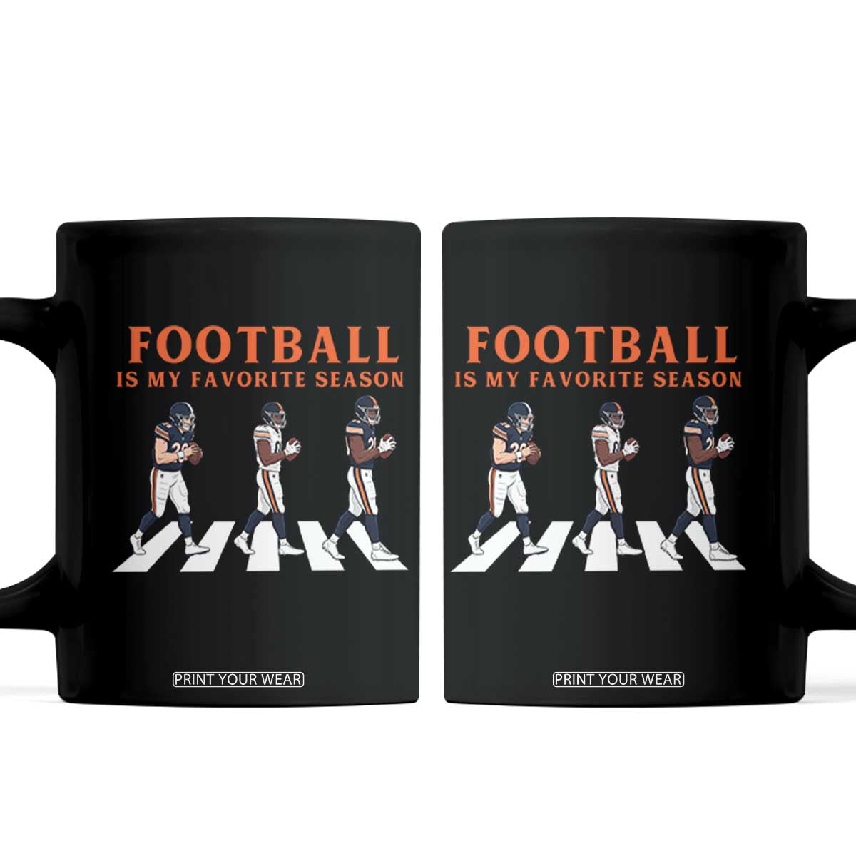Football Is My Favorite Season Coffee Mug Funny Football Lover TS14 Black Print Your Wear
