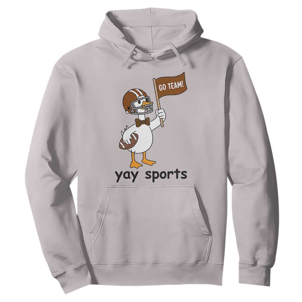 Silly Goose Football Hoodie Yays Sport TS14 Ice Gray Print Your Wear