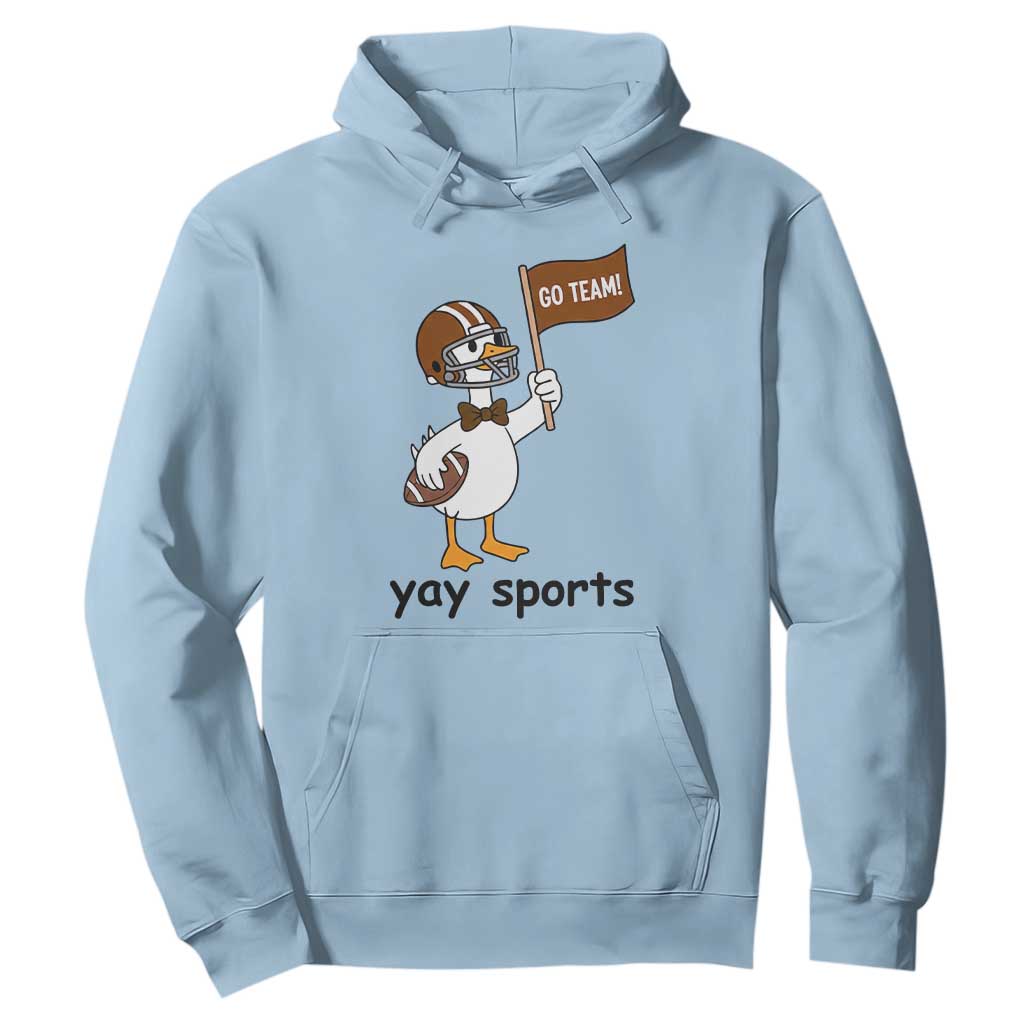 Silly Goose Football Hoodie Yays Sport TS14 Light Blue Print Your Wear