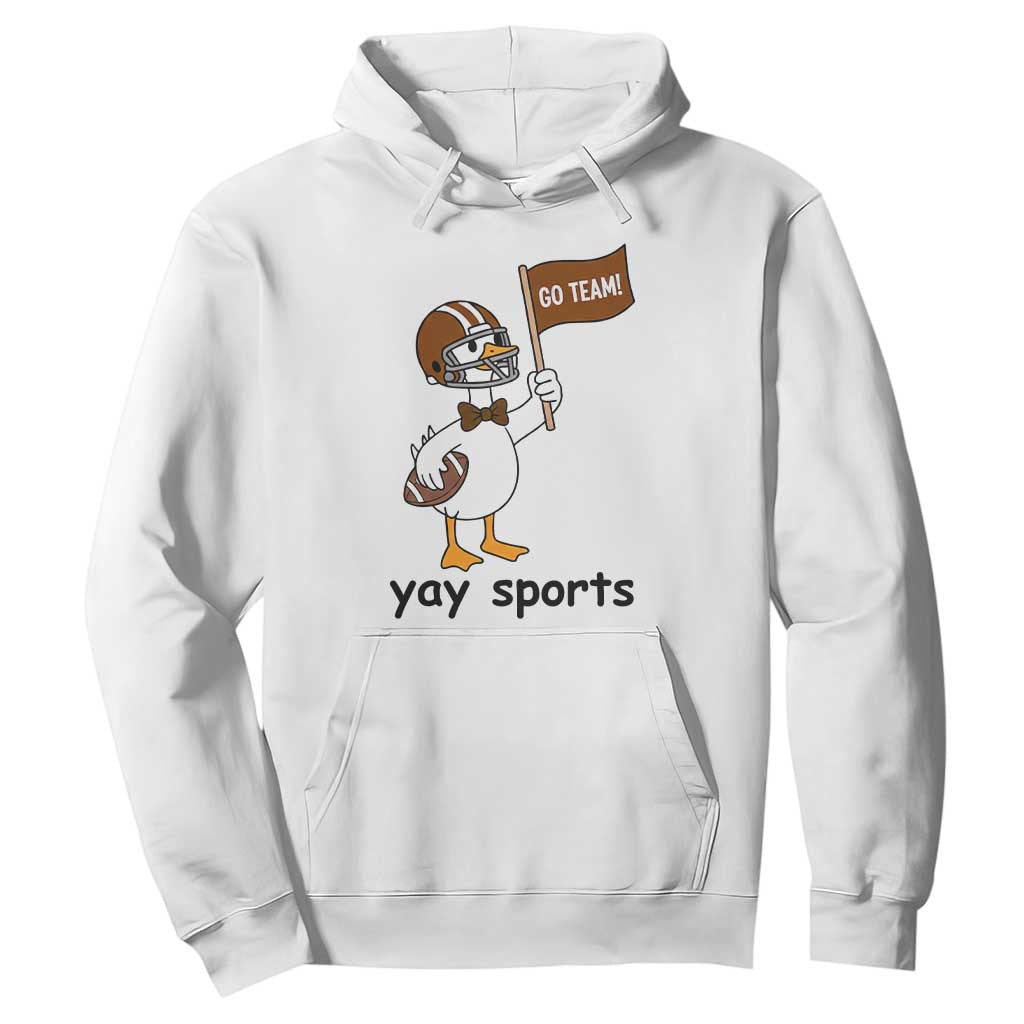 Silly Goose Football Hoodie Yays Sport TS14 White Print Your Wear