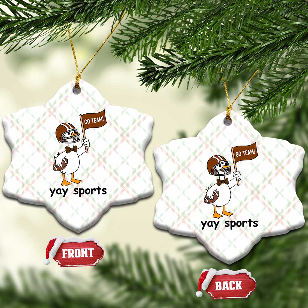 Silly Goose Football Ceramic Ornament Yays Sport TS14 Print Your Wear