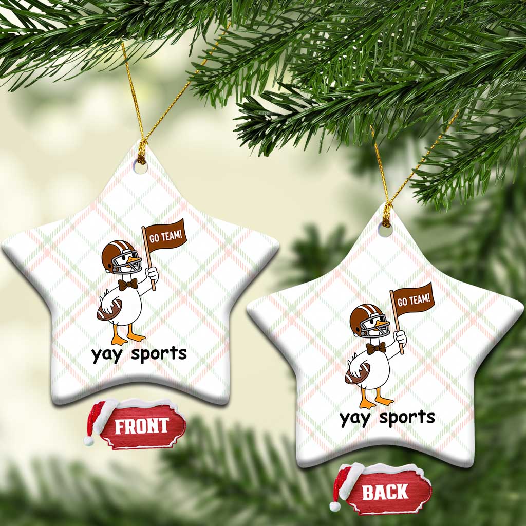 Silly Goose Football Ceramic Ornament Yays Sport TS14 Print Your Wear