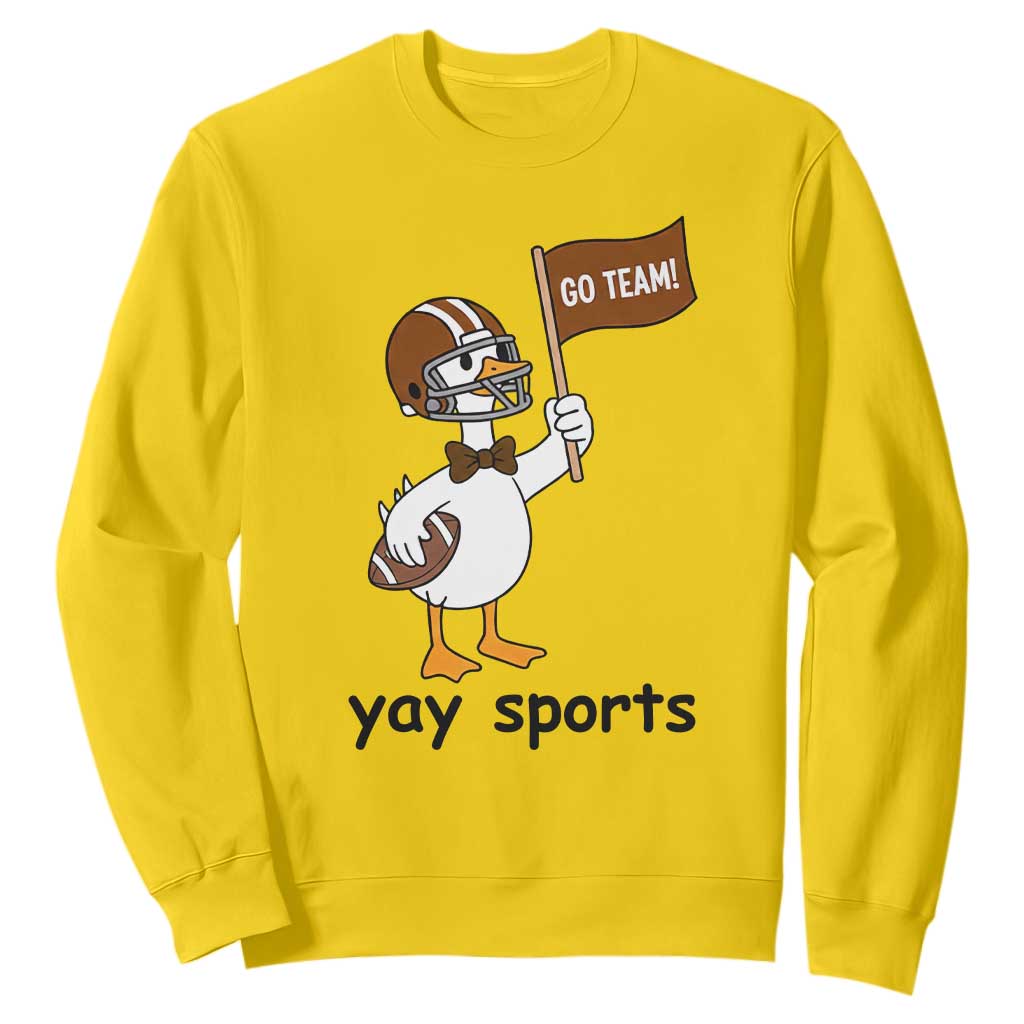 Silly Goose Football Sweatshirt Yays Sport TS14 Daisy Print Your Wear