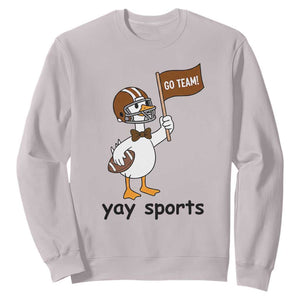 Silly Goose Football Sweatshirt Yays Sport TS14 Ice Gray Print Your Wear