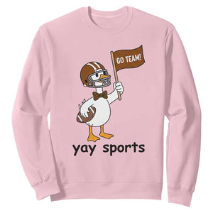 Silly Goose Football Sweatshirt Yays Sport TS14 Light Pink Print Your Wear
