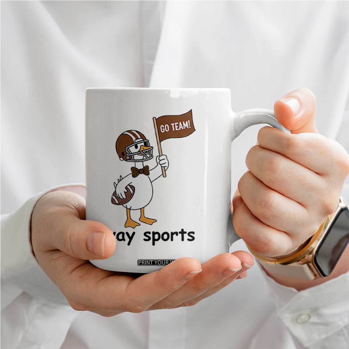 Silly Goose Football Coffee Mug Yays Sport TS14 Print Your Wear