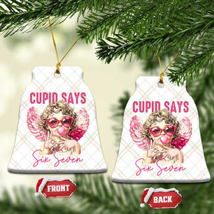 67 Valetines Ceramic Ornament Funny Cupid Says Six Seven TS14 Print Your Wear