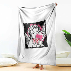 Funny 67 Valentines Throw Blanket Cupid Playing Cards Six Seven TS14 Print Your Wear