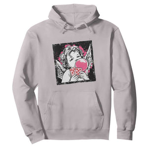 Funny 67 Valentines Hoodie Cupid Playing Cards Six Seven TS14 Ice Gray Print Your Wear