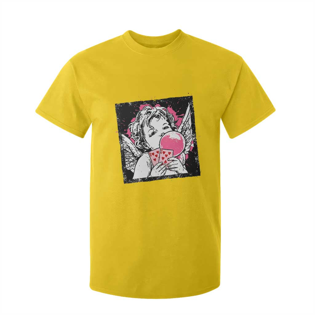 Funny 67 Valentines T Shirt For Kid Cupid Playing Cards Six Seven TS14 Daisy Print Your Wear