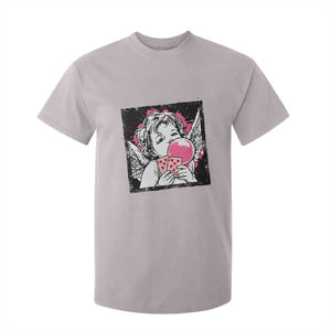 Funny 67 Valentines T Shirt For Kid Cupid Playing Cards Six Seven TS14 Ice Gray Print Your Wear