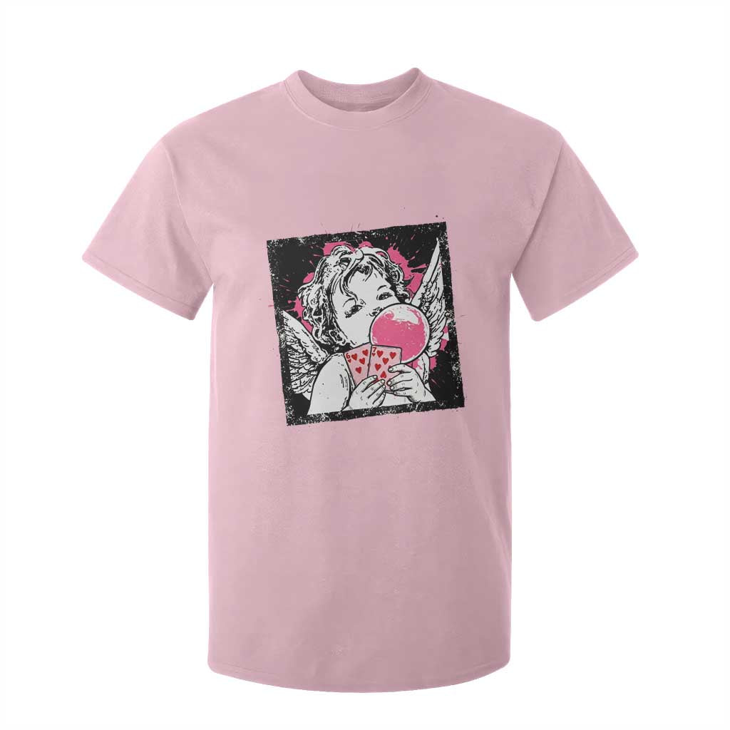 Funny 67 Valentines T Shirt For Kid Cupid Playing Cards Six Seven TS14 Light Pink Print Your Wear