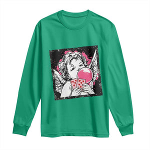 Funny 67 Valentines Long Sleeve Shirt Cupid Playing Cards Six Seven TS14 Irish Green Print Your Wear