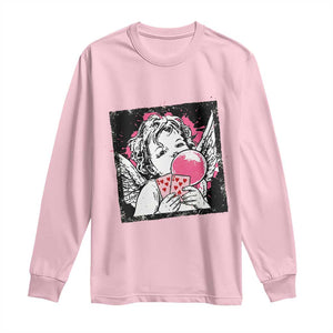 Funny 67 Valentines Long Sleeve Shirt Cupid Playing Cards Six Seven TS14 Light Pink Print Your Wear