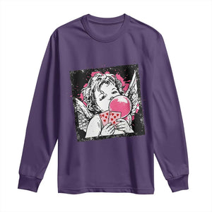 Funny 67 Valentines Long Sleeve Shirt Cupid Playing Cards Six Seven TS14 Purple Print Your Wear