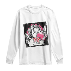 Funny 67 Valentines Long Sleeve Shirt Cupid Playing Cards Six Seven TS14 White Print Your Wear
