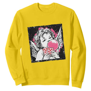 Funny 67 Valentines Sweatshirt Cupid Playing Cards Six Seven TS14 Daisy Print Your Wear