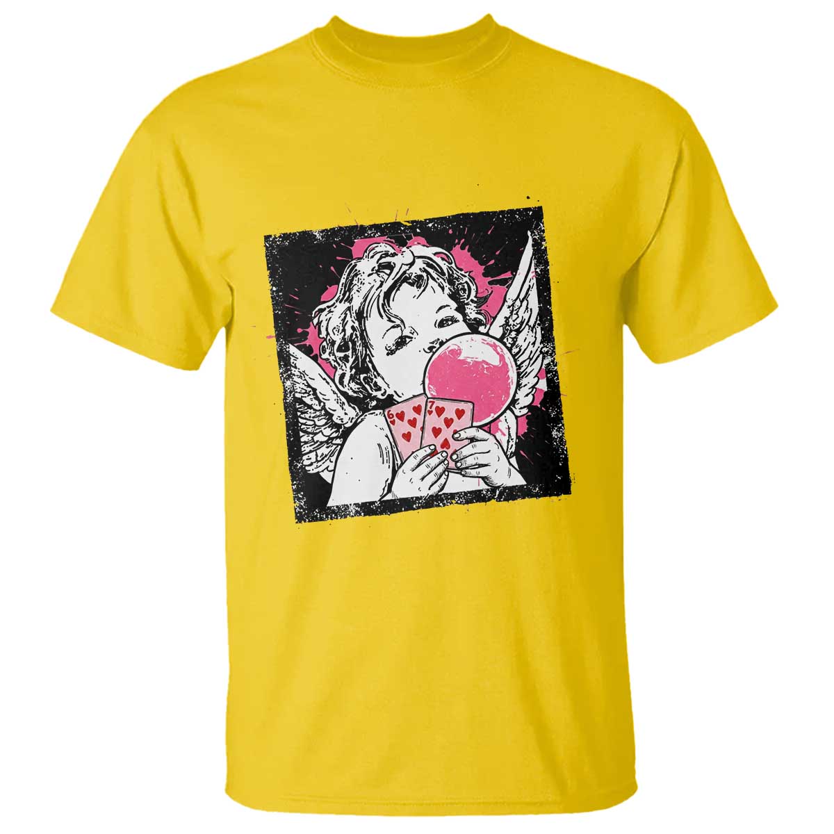 Funny 67 Valentines T Shirt Cupid Playing Cards Six Seven TS14 Daisy Print Your Wear