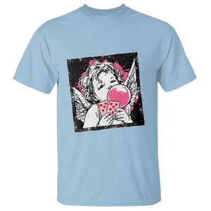 Funny 67 Valentines T Shirt Cupid Playing Cards Six Seven TS14 Light Blue Print Your Wear