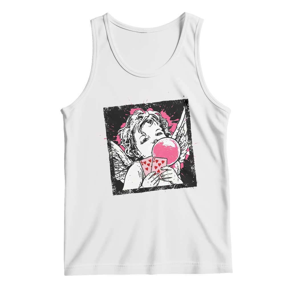 Funny 67 Valentines Tank Top Cupid Playing Cards Six Seven TS14 White Print Your Wear