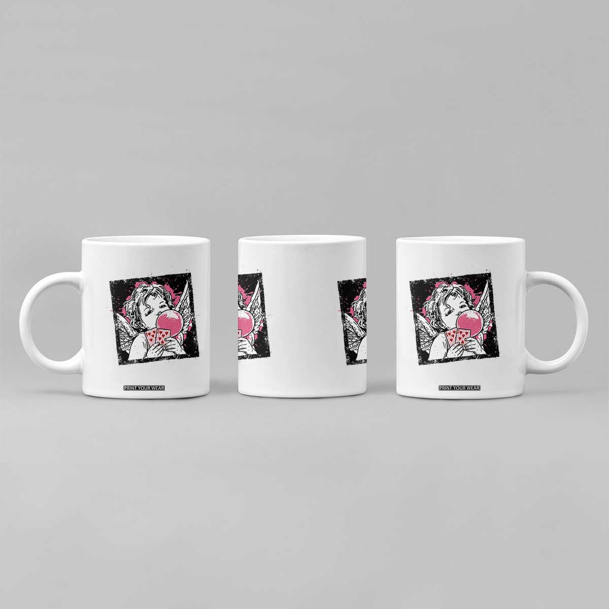Funny 67 Valentines Coffee Mug Cupid Playing Cards Six Seven TS14 Print Your Wear