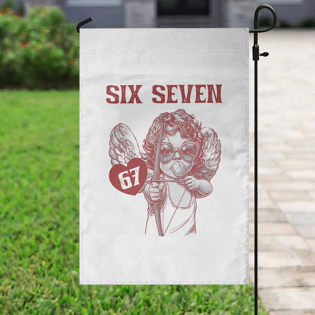 67 Valetines Meme Garden Flag Funny Six Seven Valentines Day Heart TS14 Print Your Wear