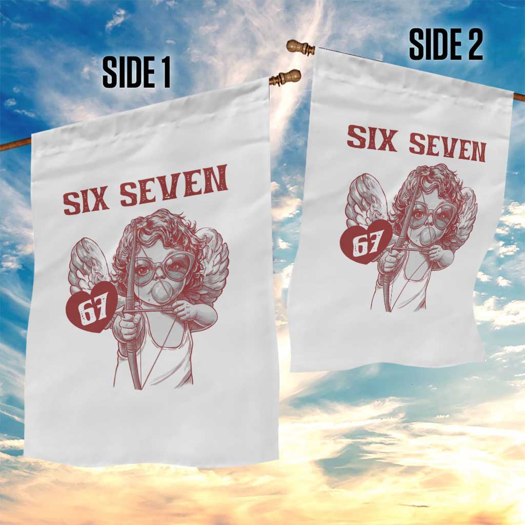 67 Valetines Meme Garden Flag Funny Six Seven Valentines Day Heart TS14 Print Your Wear