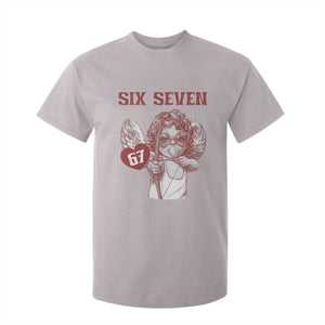 67 Valetines Meme T Shirt For Kid Funny Six Seven Valentines Day Heart TS14 Ice Gray Print Your Wear