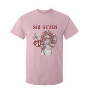 67 Valetines Meme T Shirt For Kid Funny Six Seven Valentines Day Heart TS14 Light Pink Print Your Wear