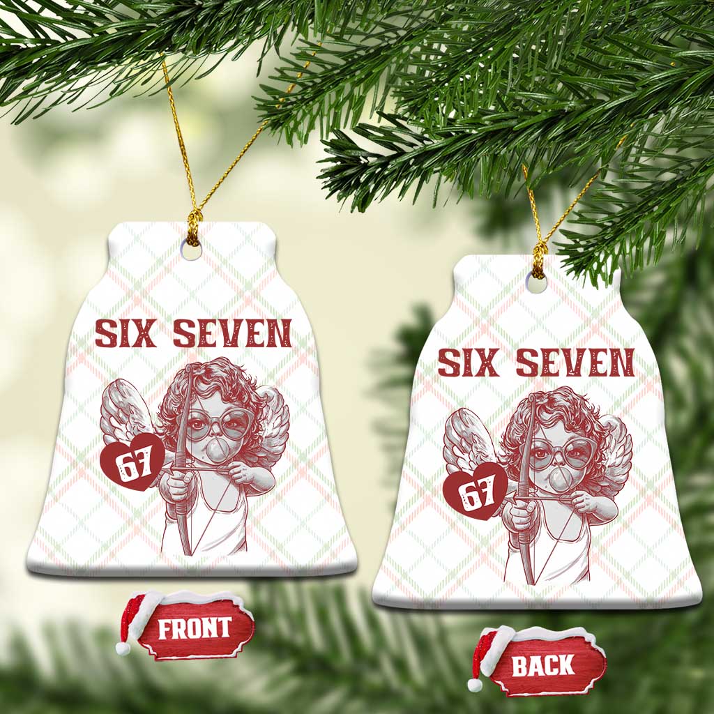 67 Valetines Meme Ceramic Ornament Funny Six Seven Valentines Day Heart TS14 Print Your Wear