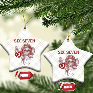 67 Valetines Meme Ceramic Ornament Funny Six Seven Valentines Day Heart TS14 Print Your Wear