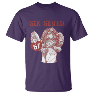 67 Valetines Meme T Shirt Funny Six Seven Valentines Day Heart TS14 Purple Print Your Wear