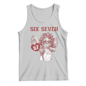 67 Valetines Meme Tank Top Funny Six Seven Valentines Day Heart TS14 Ash Print Your Wear