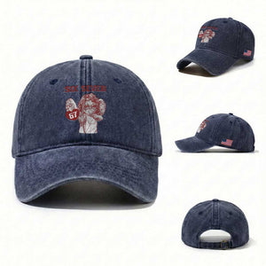 67 Valetines Meme Washed Cotton Baseball Cap Funny Six Seven Valentines Day Heart TS14 Washed Cap Universal Fit Navy Print Your Wear