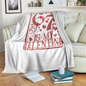 67 Valentines Playing Card Throw Blanket Funny Six Seven Relationship Meme TS14 Print Your Wear