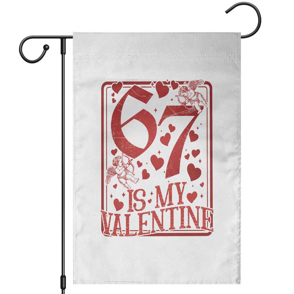 67 Valentines Playing Card Garden Flag Funny Six Seven Relationship Meme TS14 White Print Your Wear