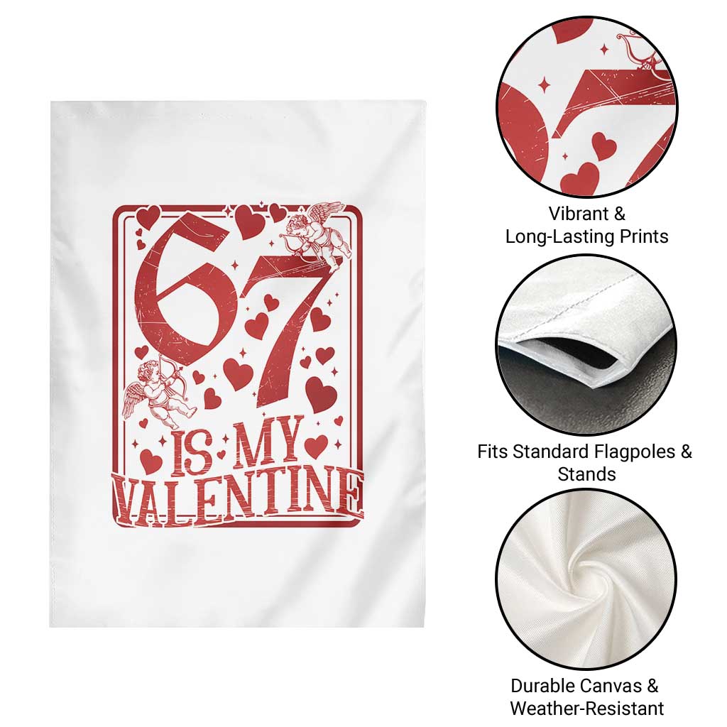67 Valentines Playing Card Garden Flag Funny Six Seven Relationship Meme TS14 Print Your Wear