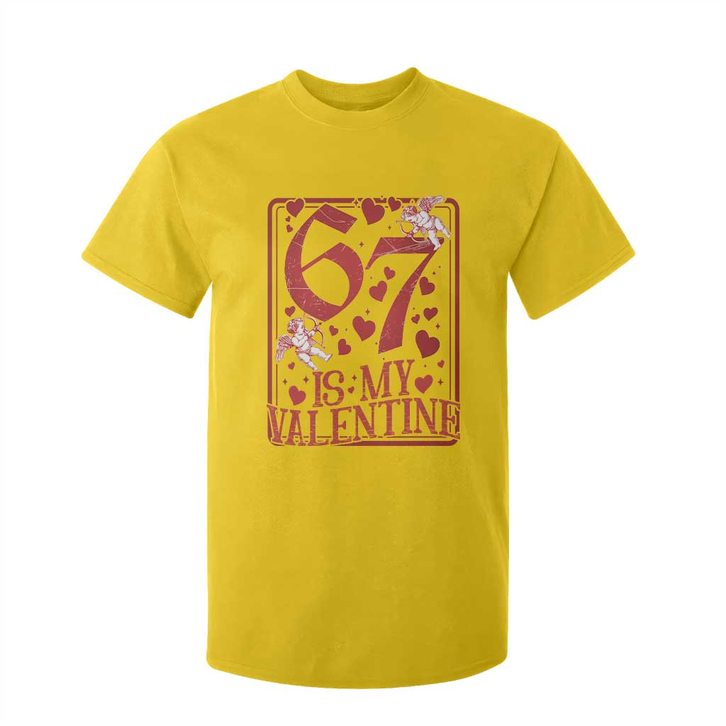 67 Valentines Playing Card T Shirt For Kid Funny Six Seven Relationship Meme TS14 Daisy Print Your Wear