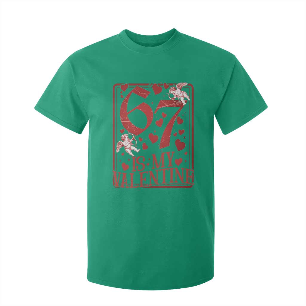 67 Valentines Playing Card T Shirt For Kid Funny Six Seven Relationship Meme TS14 Irish Green Print Your Wear